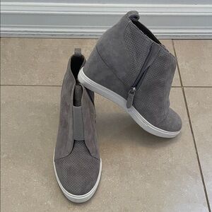 Paolo Gray High-Top Sneakers size 7